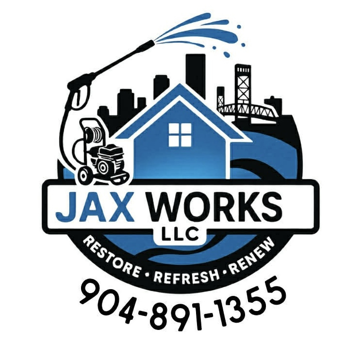 JaxWorks LLC pressure washing logo
